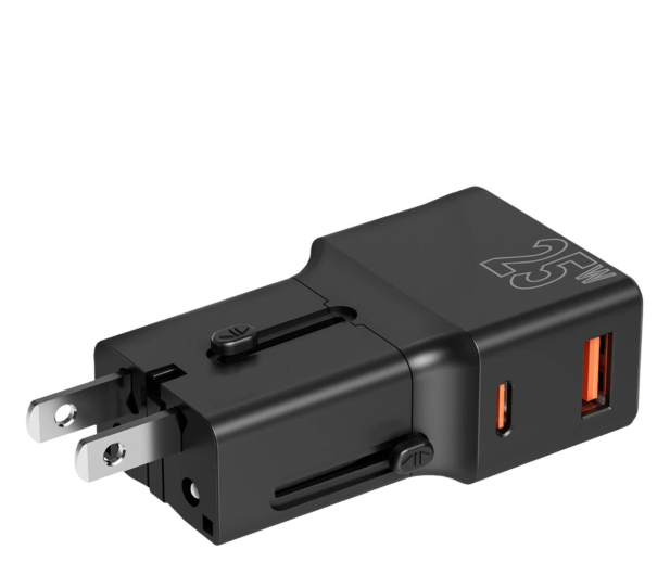 Mobile Origin Travel adapter 25W EU/US/UK/AU black - 1275920 - zdjęcie 2